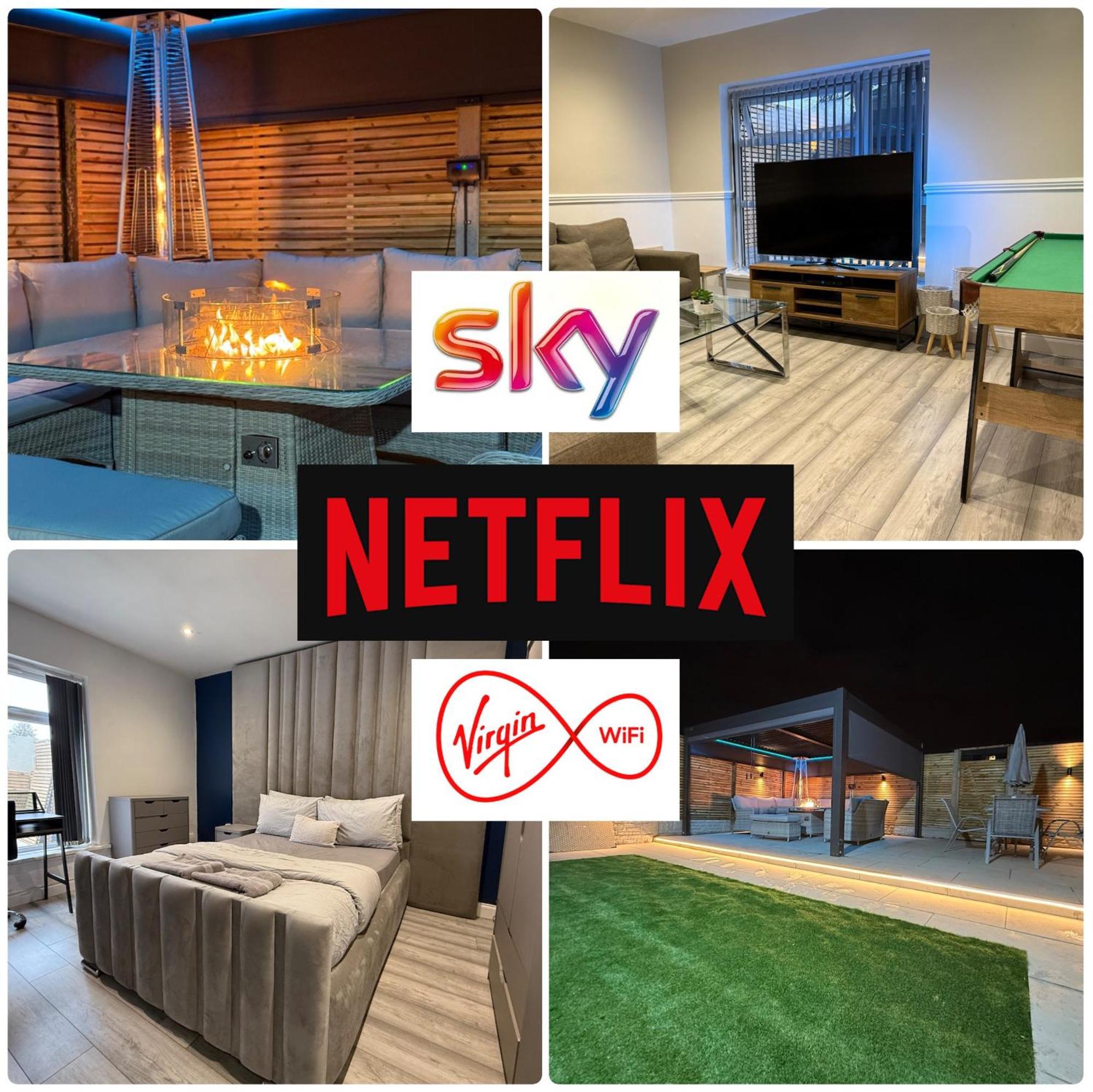 5 Bed Town House Within City Centre And Sleeps Up To 11 With Sky And Netflix Birmingham Luaran gambar